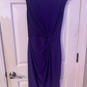 Lauren Ralph Lauren Deep Purple Midi Dress